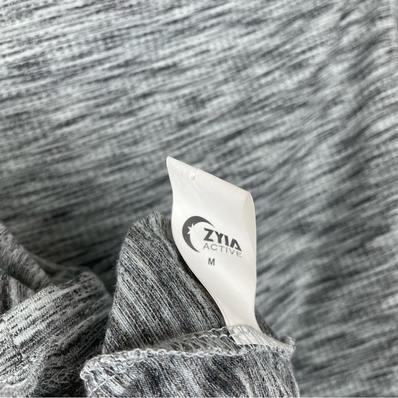 Zyia gray tie crop work out top medium - Picture 5 of 7
